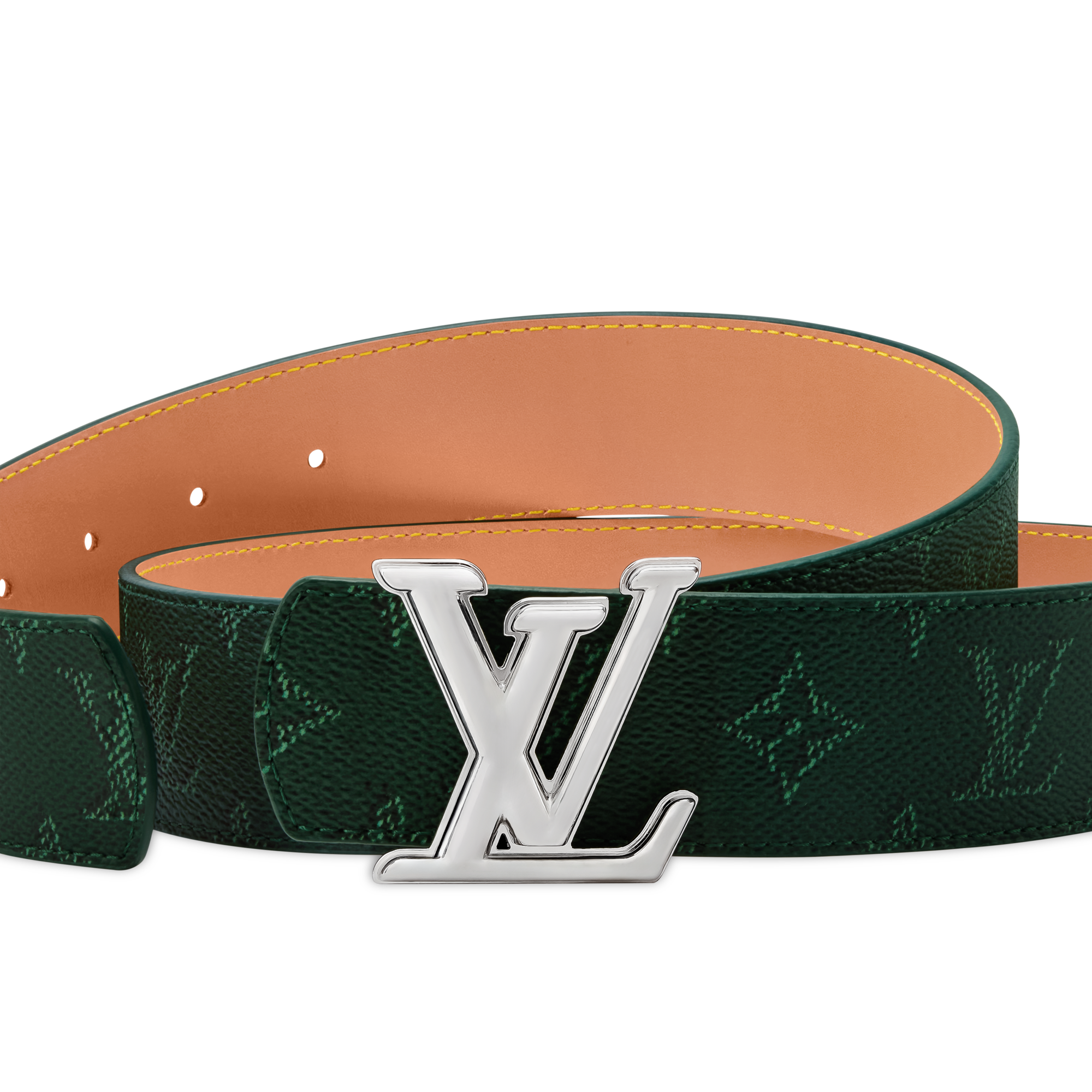 Louis Vuitton オリーブグリーン ベルト LV Dimension Monogram Heritage 40mm Reversible Belt - Accessories
